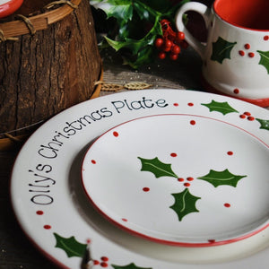 Classic Christmas Personalised Dinner Plate