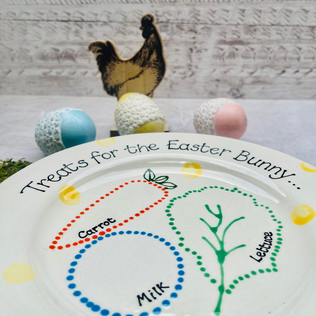 Personalised Treats for the Easter Bunny Plate