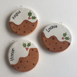 Christmas Pudding Personalised Decoration