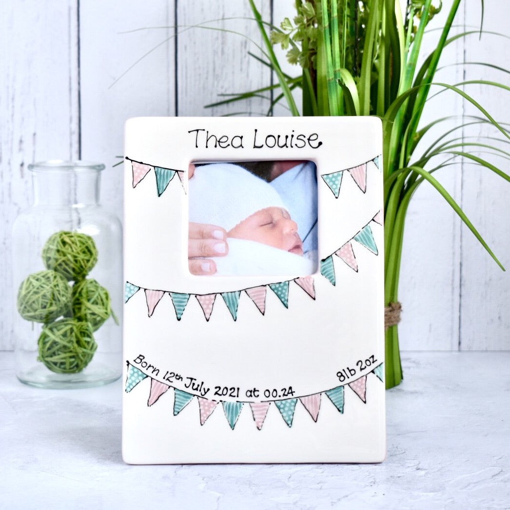 Personalised Photo Frame for Birth or Christening