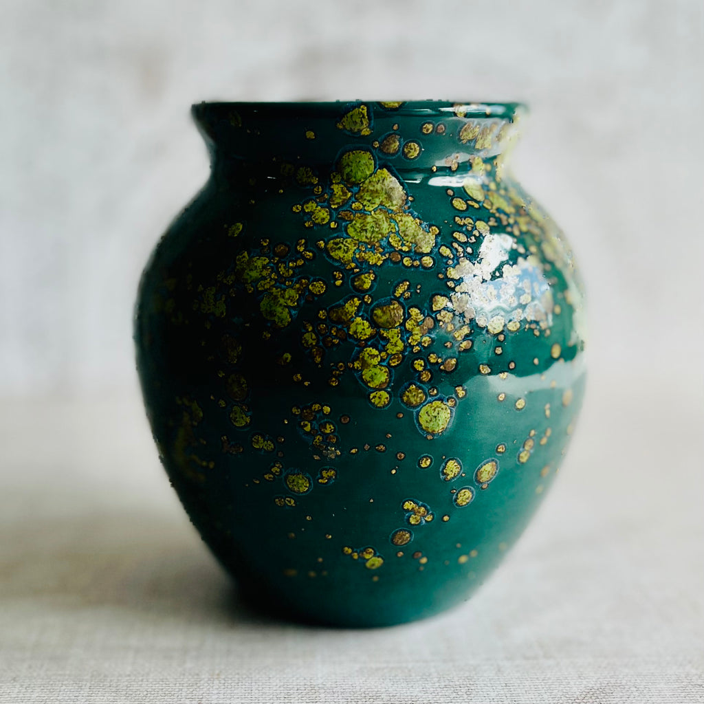 Mystic Jade Crystal Glaze Vase